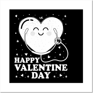 Happy Valentine Day Love Nurse Doctor Tee Nurse Student Life Posters and Art